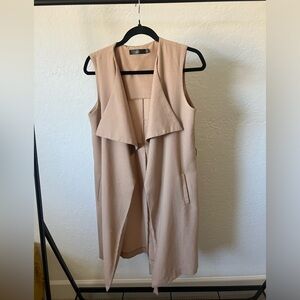 Missguided Long Sleeveless Duster/Vest